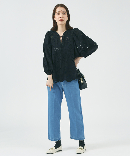 「PICHE ABAHOUSE」 シューズ 38 アイボリー レディース_画像6