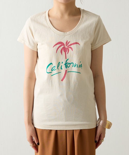 「MIXTA」 半袖Tシャツ SMALL オフホワイト レディース_画像3