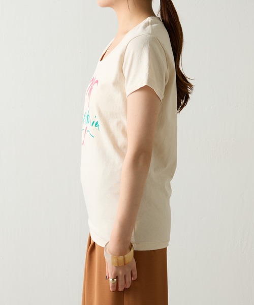 「MIXTA」 半袖Tシャツ SMALL オフホワイト レディース_画像4
