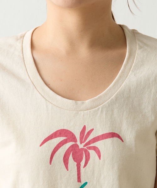 「MIXTA」 半袖Tシャツ SMALL オフホワイト レディース_画像6
