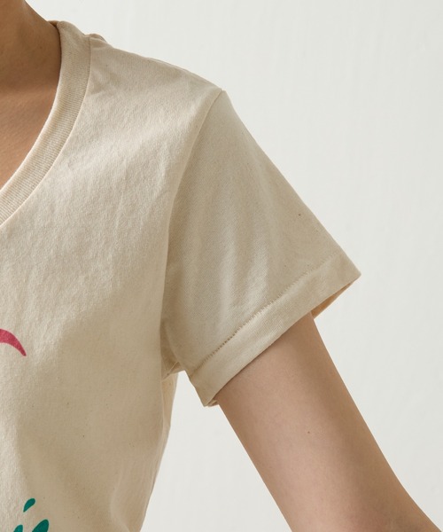 「MIXTA」 半袖Tシャツ SMALL オフホワイト レディース_画像7