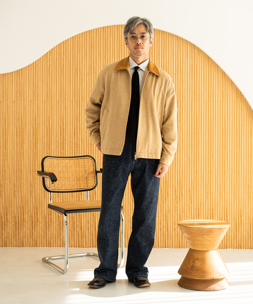 エディフィス（EDIFICE）/E．WOOL SILK NEP ブルゾン EDIFICE（エディフィス） コート ジャケット E.WOOL SILK NEP ブルゾン