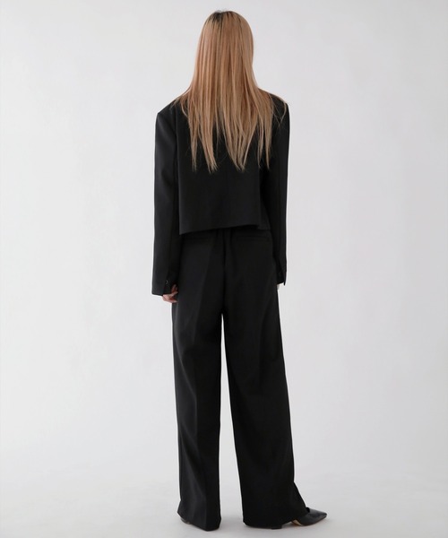 「UNE MANSION」 テーラードジャケット FREE ブラック レディース_画像4