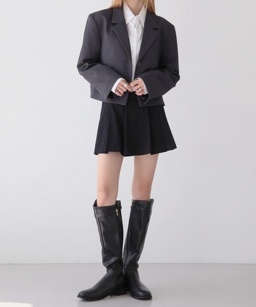「UNE MANSION」 テーラードジャケット FREE ブラック レディース_画像9