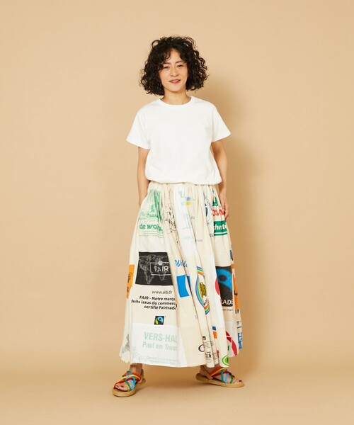 「Freada」 半袖Tシャツ MEDIUM ホワイト レディース_画像4