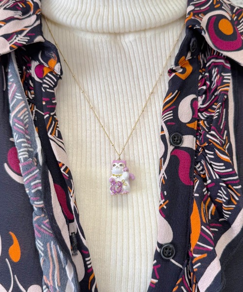 ANNA SUI（アナスイ） ネックレス 招き猫モチーフ ネックレス 