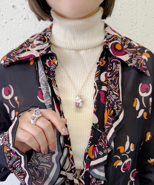 ANNA SUI（アナスイ） ネックレス 招き猫モチーフ ネックレス 