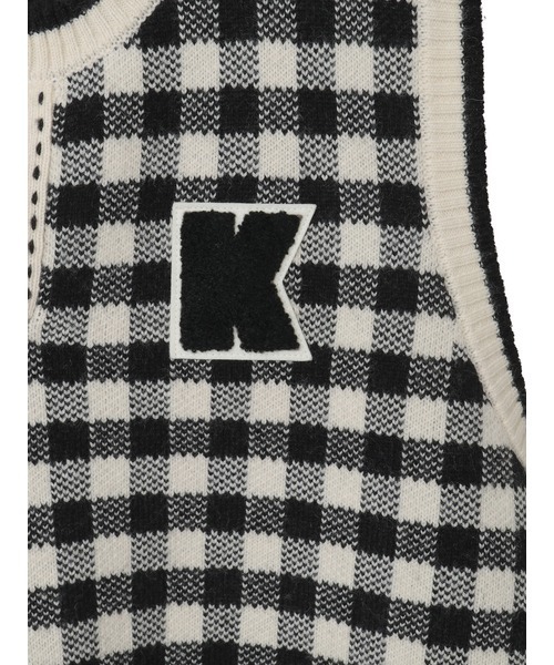 raterate　美品formo フォルモ　チェックベスト　ジレ LOWRYS FARM（ローリーズファーム）の「コンパクトチェックジレ 955669