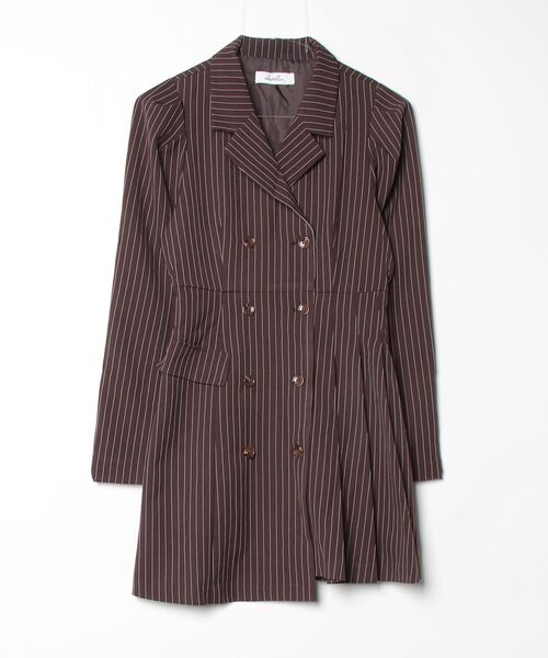 dazzlin（ダズリン） 長袖ワンピース SMALL ブラウン レディース