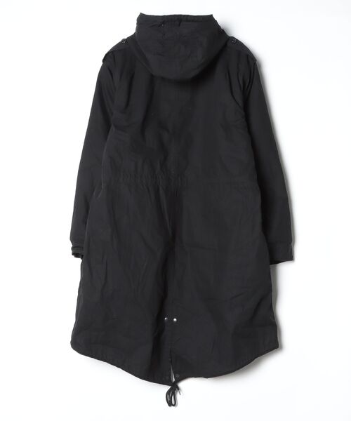 HOUSTON（ヒューストン） モッズコート - ブラック メンズ : ZOZOTOWN