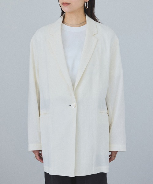 「SALON adam et rope'」 ジャケット FREE オフホワイト レディース_画像8