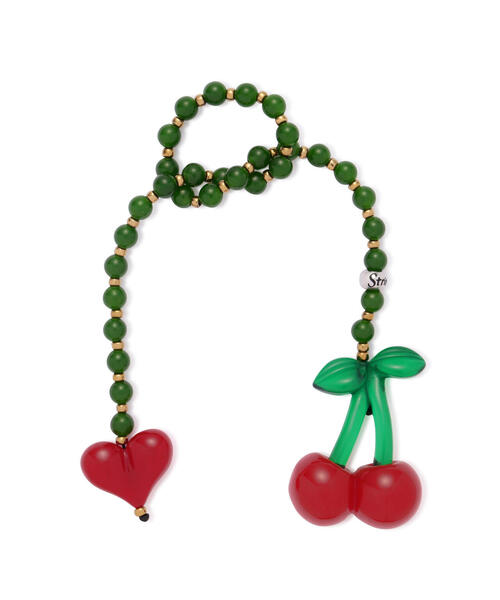 チャーム String Ting/ストリングティング/Cherry Drop Jade bag Charm レディース メンズの画像