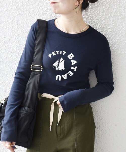 【新品】Petite Bateauセーター、ニット帽、長袖 Tシャツ3点おまとめ PETIT BATEAU（プチバトー） tシャツ 「SHIPS any別注」PETIT BATEAU