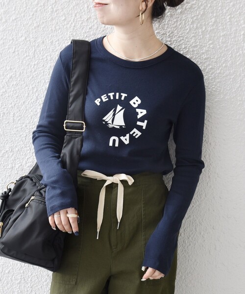 PETIT BATEAU（プチバトー） tシャツ 「SHIPS any別注」PETIT BATEAU