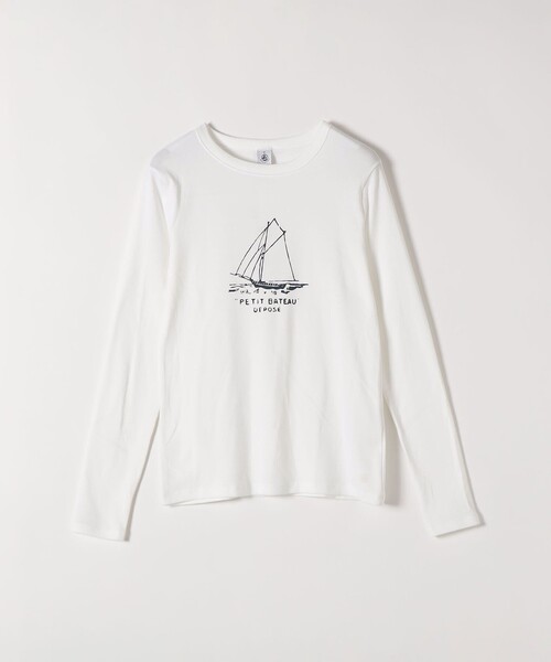 PETIT BATEAU（プチバトー） tシャツ 「SHIPS any別注」PETIT BATEAU