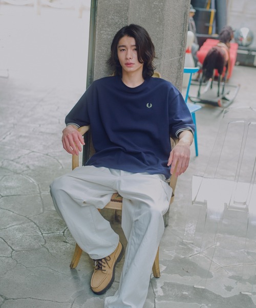 FRED PERRY（フレッドペリー） tシャツ 半袖 別注 ツインティップ