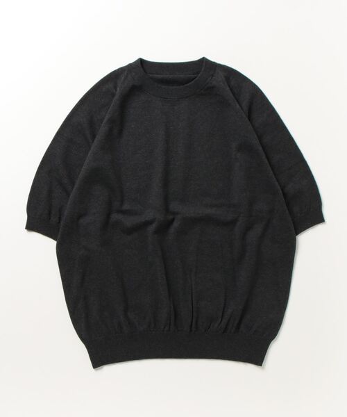 crepuscule ニット crepuscule（クレプスキュール） 7分袖ニット X-LARGE ブラック メンズ
