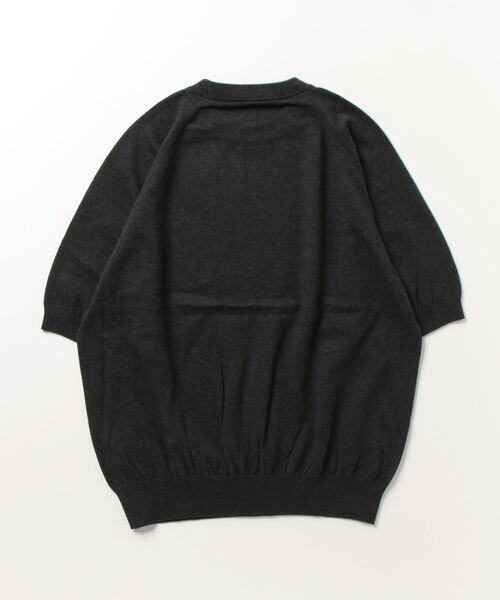 crepuscule ニット crepuscule（クレプスキュール） 7分袖ニット X-LARGE ブラック メンズ