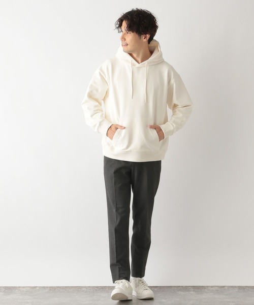「GLOBAL WORK」 プルオーバーパーカー MEDIUM ホワイト メンズ_画像7