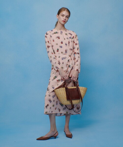 ワンピース 「LOULOU WILLOUGHBY」レタープリントワンピース_6