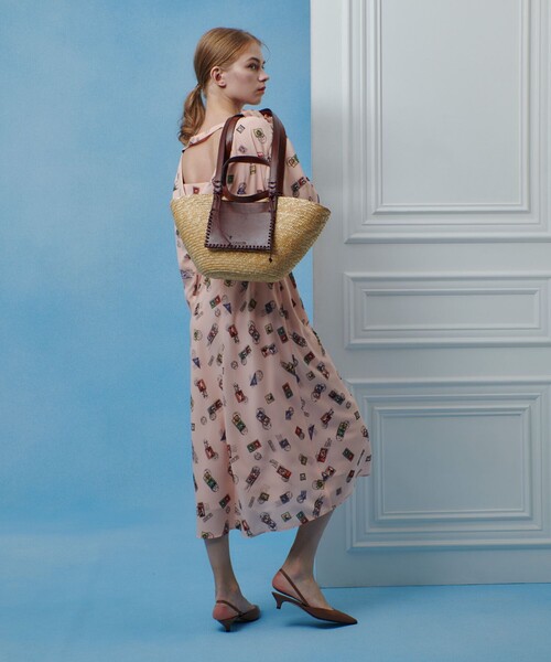 ワンピース 「LOULOU WILLOUGHBY」レタープリントワンピース_8