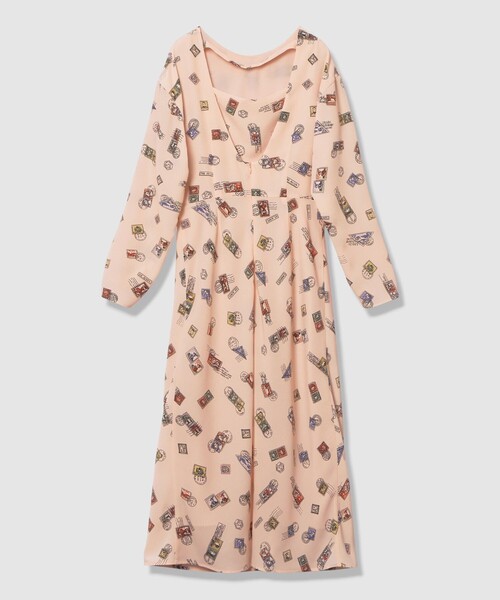 ワンピース 「LOULOU WILLOUGHBY」レタープリントワンピース_12