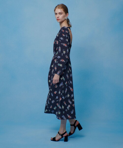ワンピース 「LOULOU WILLOUGHBY」レタープリントワンピース_18