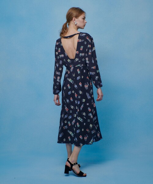 ワンピース 「LOULOU WILLOUGHBY」レタープリントワンピース_20