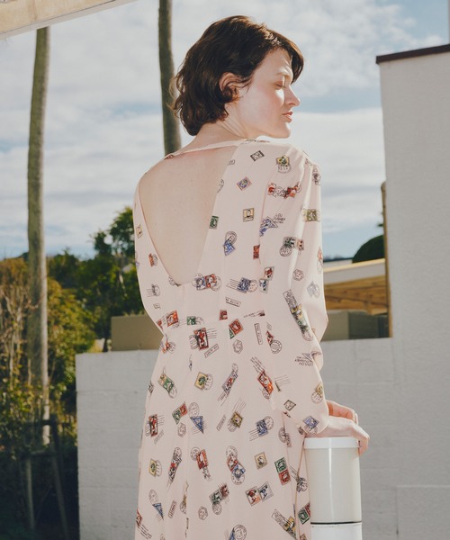 ワンピース 「LOULOU WILLOUGHBY」レタープリントワンピース_2