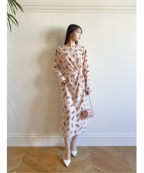 ワンピース 「LOULOU WILLOUGHBY」レタープリントワンピース_10