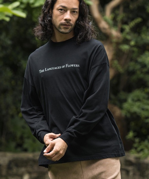 「CAMBIO」 長袖Tシャツ L ブラック メンズ_画像7