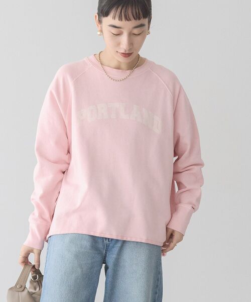 「AMERICAN HOLIC」 スウェットカットソー L グリーン レディース_画像4