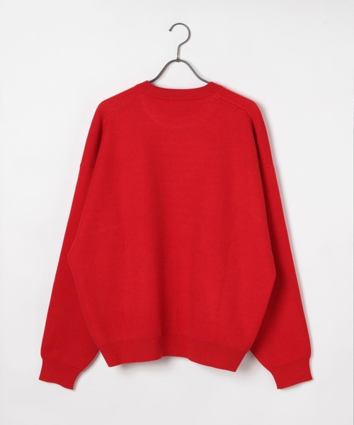 「GEORGE'S」 長袖ニット MEDIUM レッド メンズ_画像4