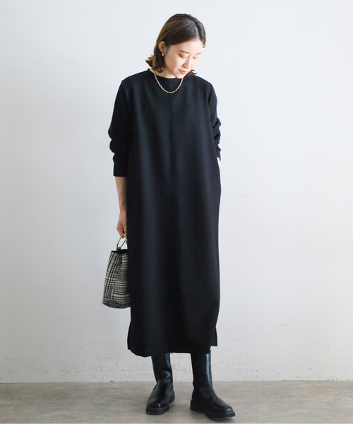 「NOMBRE IMPAIR」 ドッキングワンピース FREE ブラック レディース_画像4
