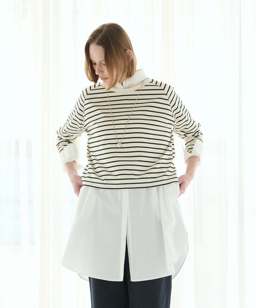 LA MARINE FRANCAISE（マリンフランセーズ） tシャツ バックタックプル 