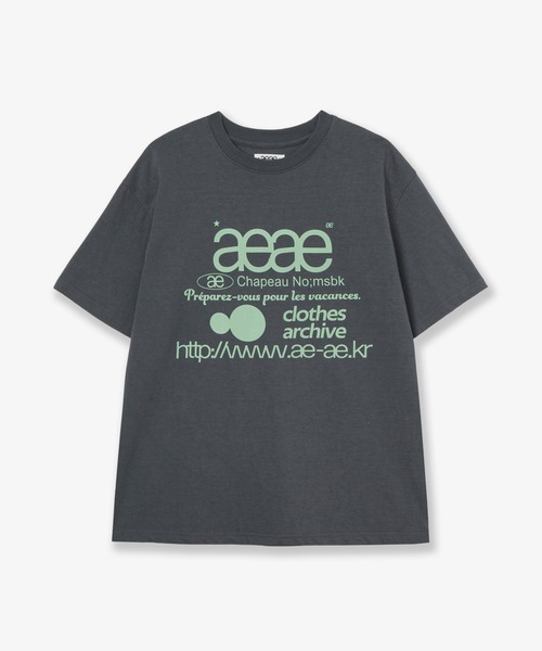 aeae tシャツ 半袖 WEB LOGO T-SHIRTS レディース メンズ : ZOZOTOWN