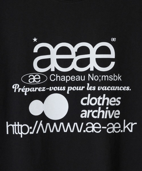 aeae WEB LOGO L/S クルーネック カットソー オーバー aeae tシャツ WEB LOGO L/S レディース メンズ : ZOZOTOWN Yahoo!店