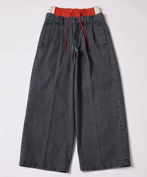 「AIVER」 デニムパンツ MEDIUM グレー メンズ_画像5