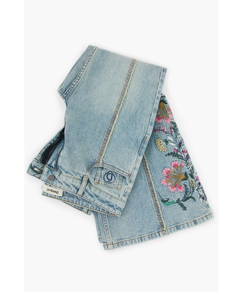 Desigual（デシグアル） ジーンズ デニム デニムパンツ 花柄ステッチ