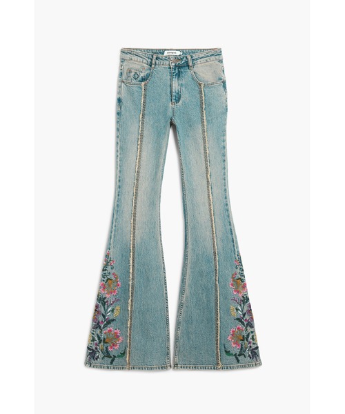 Desigual（デシグアル） ジーンズ デニム デニムパンツ 花柄ステッチ
