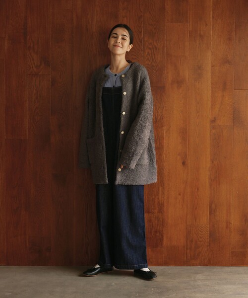 「Afternoon Tea」 カーディガン MEDIUM グレー レディース_画像7