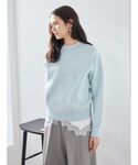 ニット セーター レースヘムレイヤードニット ...の詳細画像2