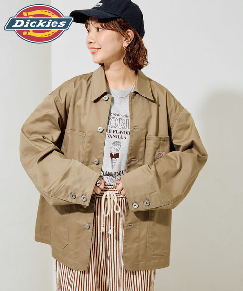 Dickies デトロイトジャケット　カバーオール Lサイズ ベージュ FREAK'S STORE（フリークスストア） カバーオール 限定展開 Dickies