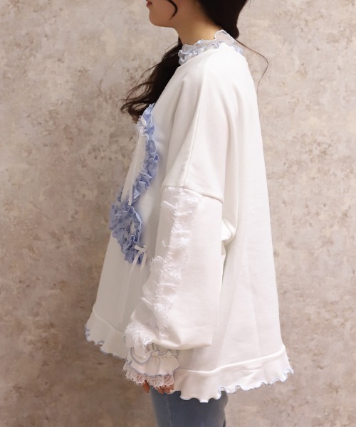 tシャツ フリルハートロングトレーナー レディース | axes femme | 04