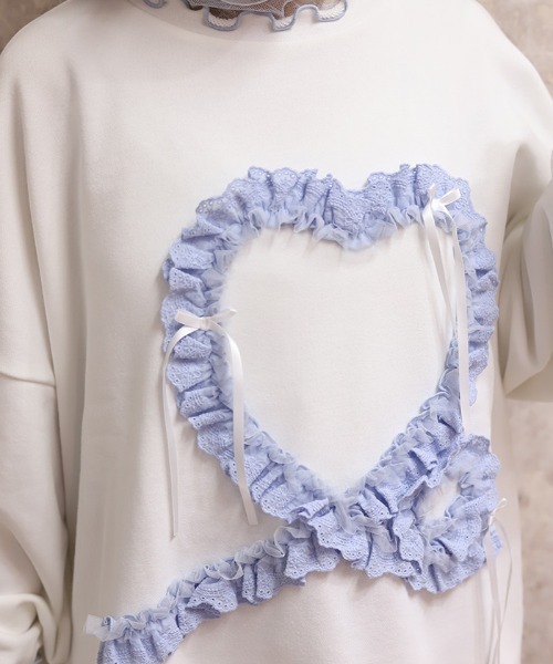 tシャツ フリルハートロングトレーナー レディース | axes femme | 06
