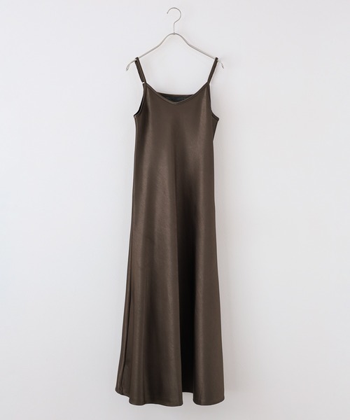 「J by blue」 キャミソールワンピース MEDIUM ブラウン レディース_画像2
