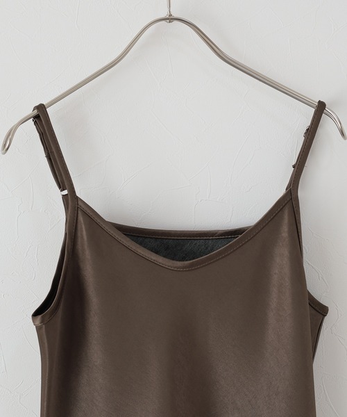 「J by blue」 キャミソールワンピース MEDIUM ブラウン レディース_画像4