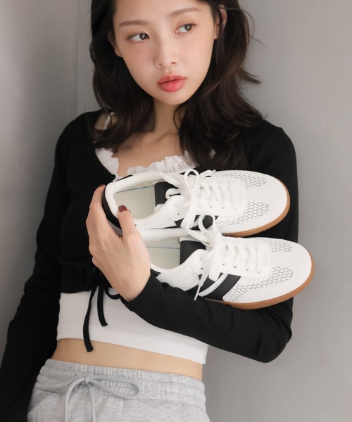 「VIVIAN」 ローカットスニーカー 45 クリアブラック レディース_画像9