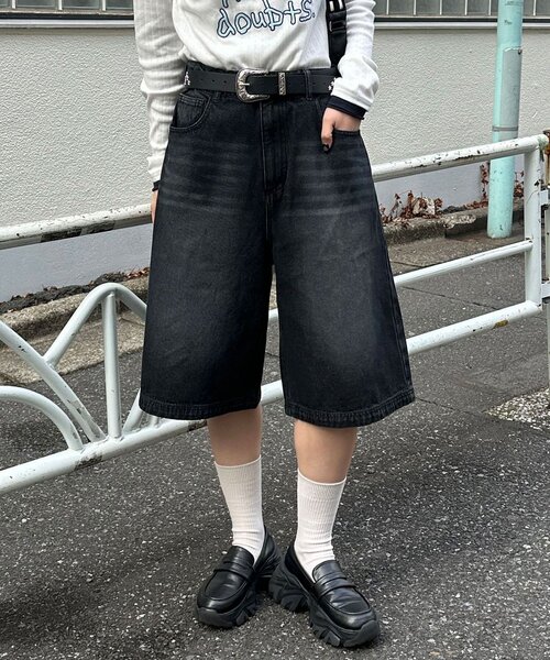 CIAOPANIC（チャオパニック） ハーフパンツ ワイドパンツ ジーンズ
