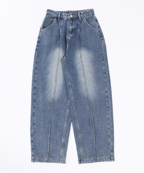「WC」 デニムパンツ FREE インディゴブルー レディース_画像2